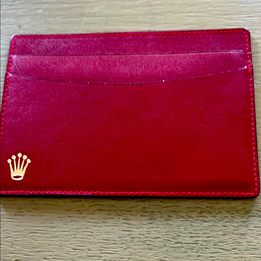 Rolex Red Card Holder With Gold Logo Never Used Rolex Red Card Holder With Gold Logo Never Used